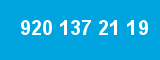 920 137 21 19